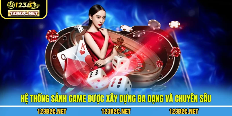 Hệ thống sảnh game được xây dựng đa dạng và chuyên sâu
